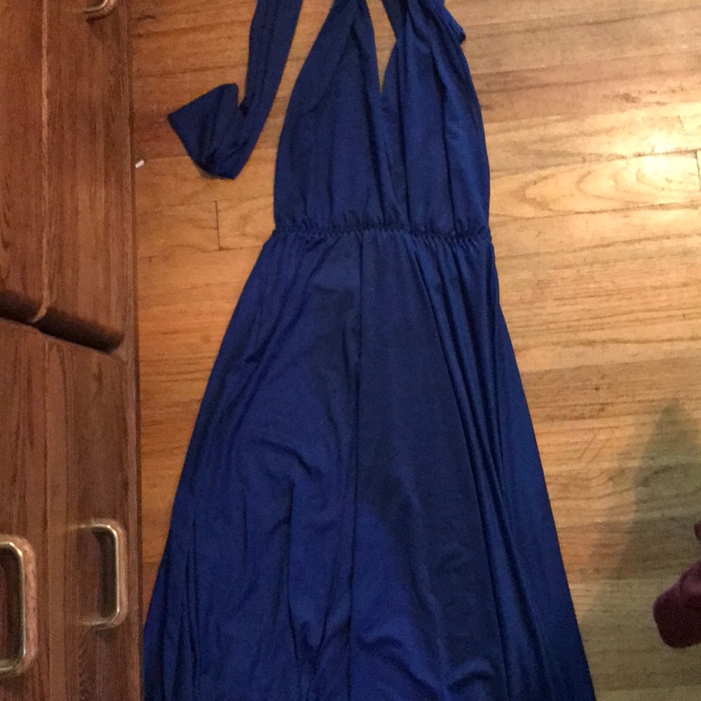 Royal blue multiway dress